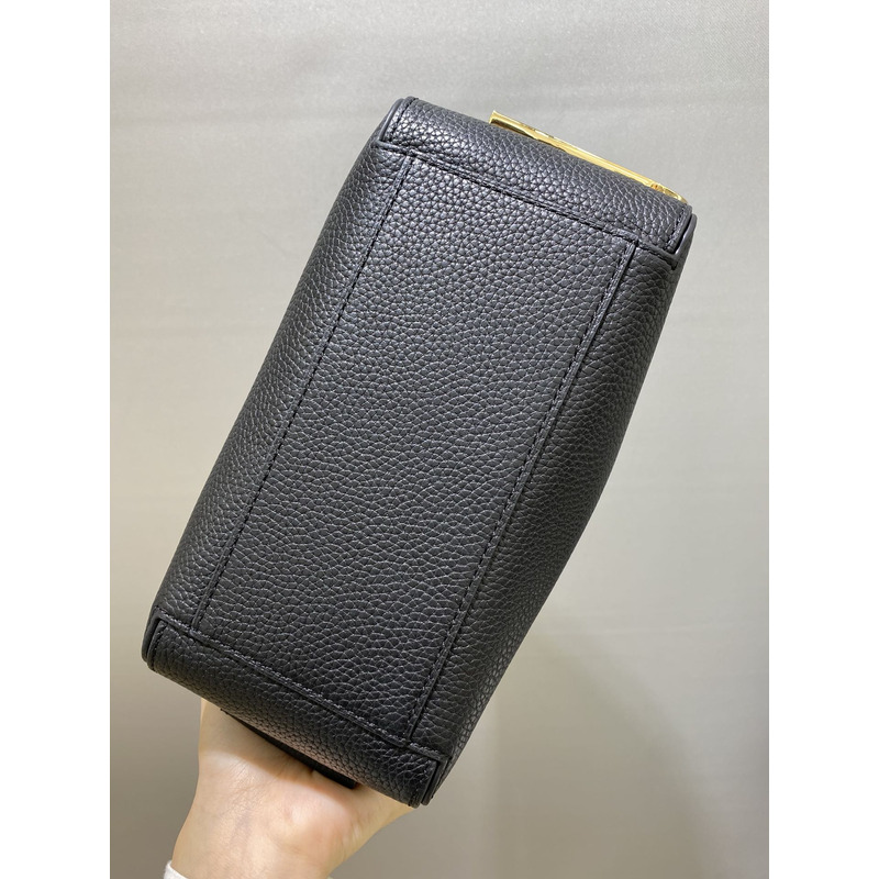 Delvaux Cool Box Mini In Taurillon Soft Black