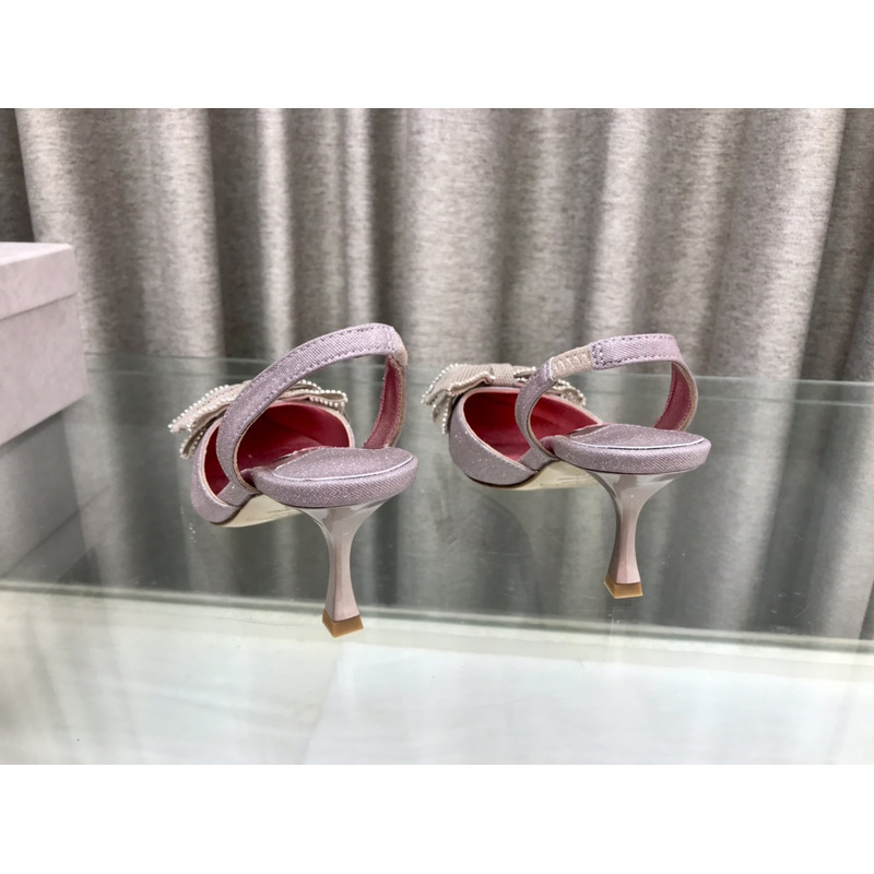 Jimmy Choo Brook SB 50 Fabric Glitter Pink