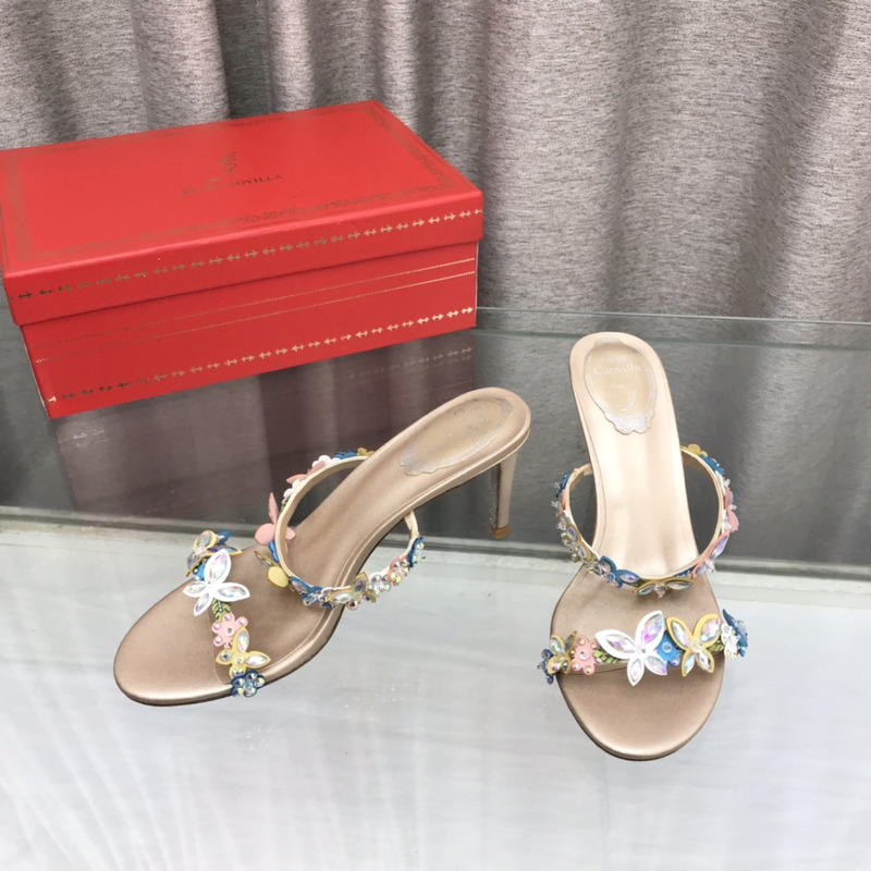 Rene Caovilla Eden Nude Sandals