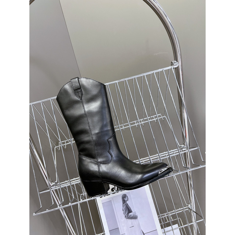 Ce**e leather boot in black