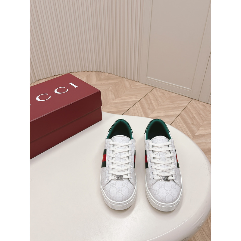 G*u*i  ace sneaker with web in white