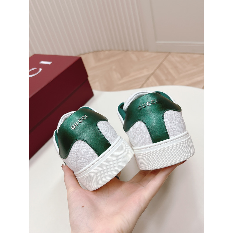 G*u*i ace sneaker with web in white