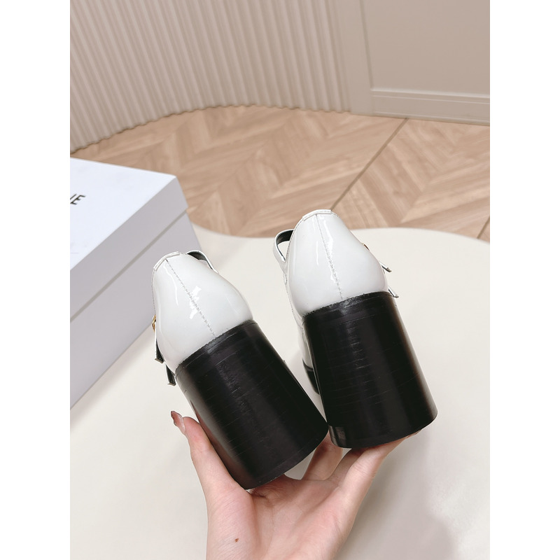 Ce**e mary jane heels in white