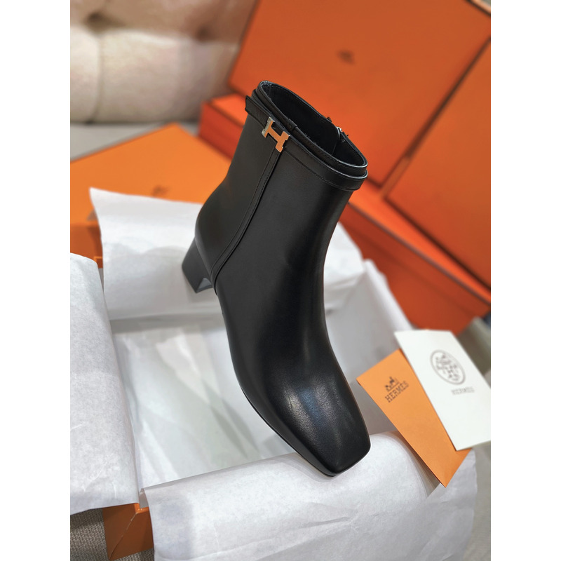 Hermès Imperial 50 Ankle Boot In Black