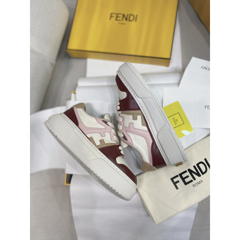 F**di match chinese valentine’s day limited edition platform low-tops multicolor