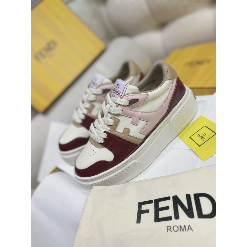 F**di match chinese valentine’s day limited edition platform low-tops multicolor