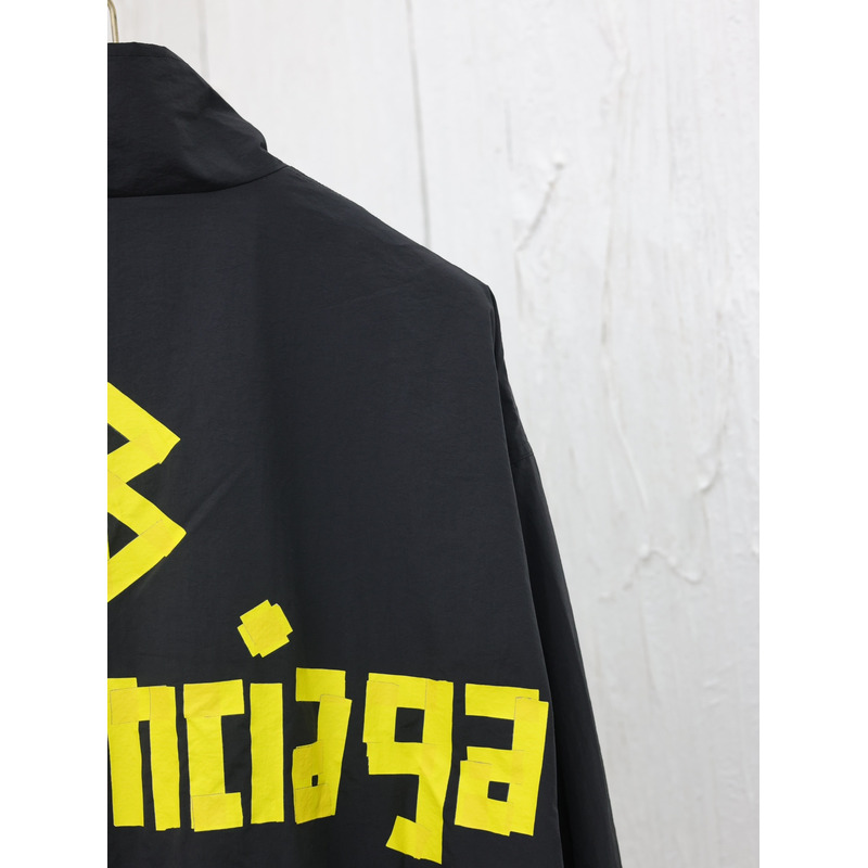 Ba*len*cia*ga logo print hoodie black