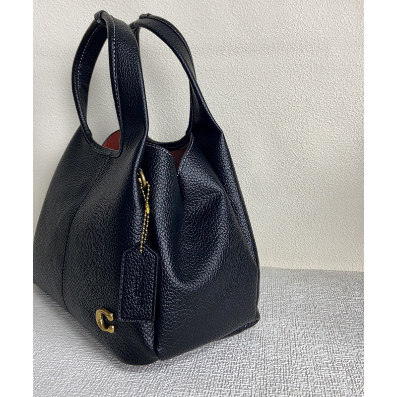 Coach Lana Polished Pebble Leather Shoulder Bag