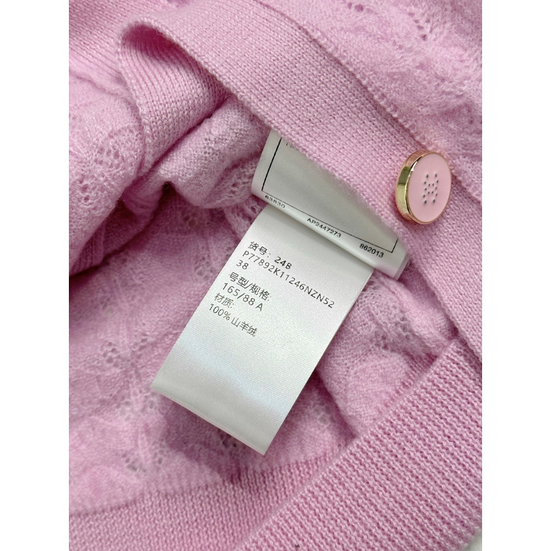 Ch*el knitted cardigan pink