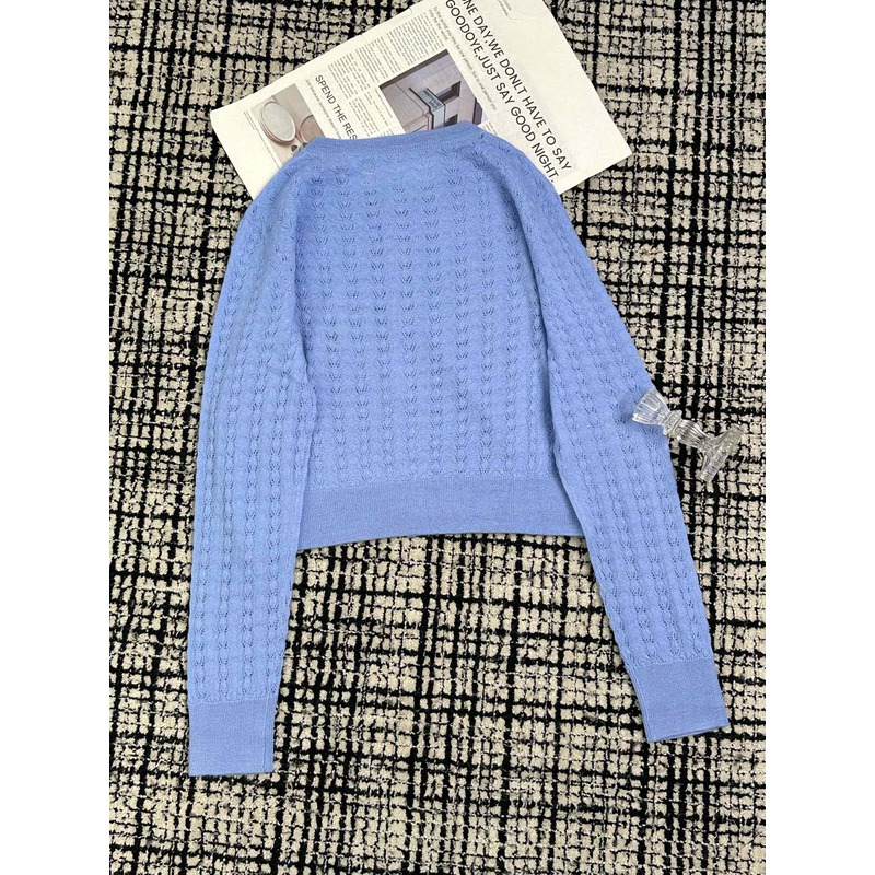 Ch*el knitted cardigan blue