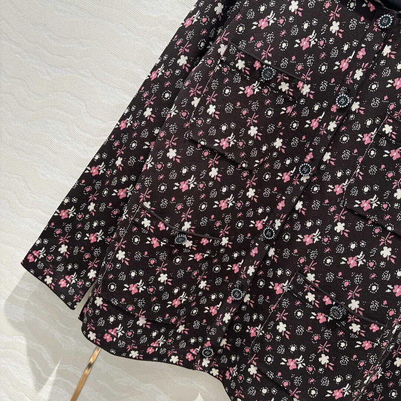 Ch*el long sleeves colorful mixed fiber black