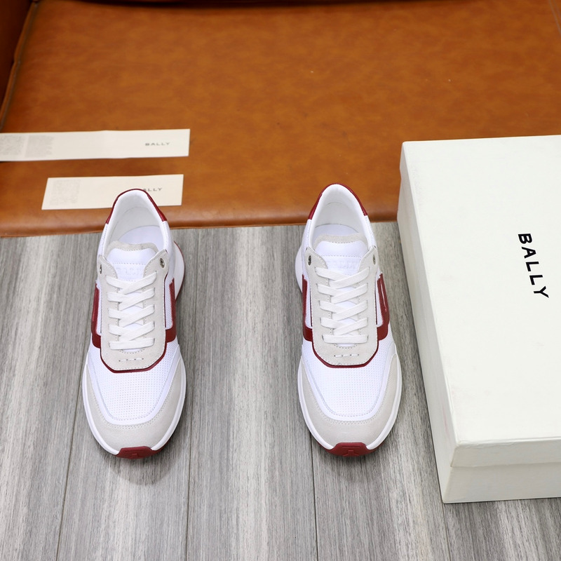 Bally Holden Low-Top Sneaker In White&Red