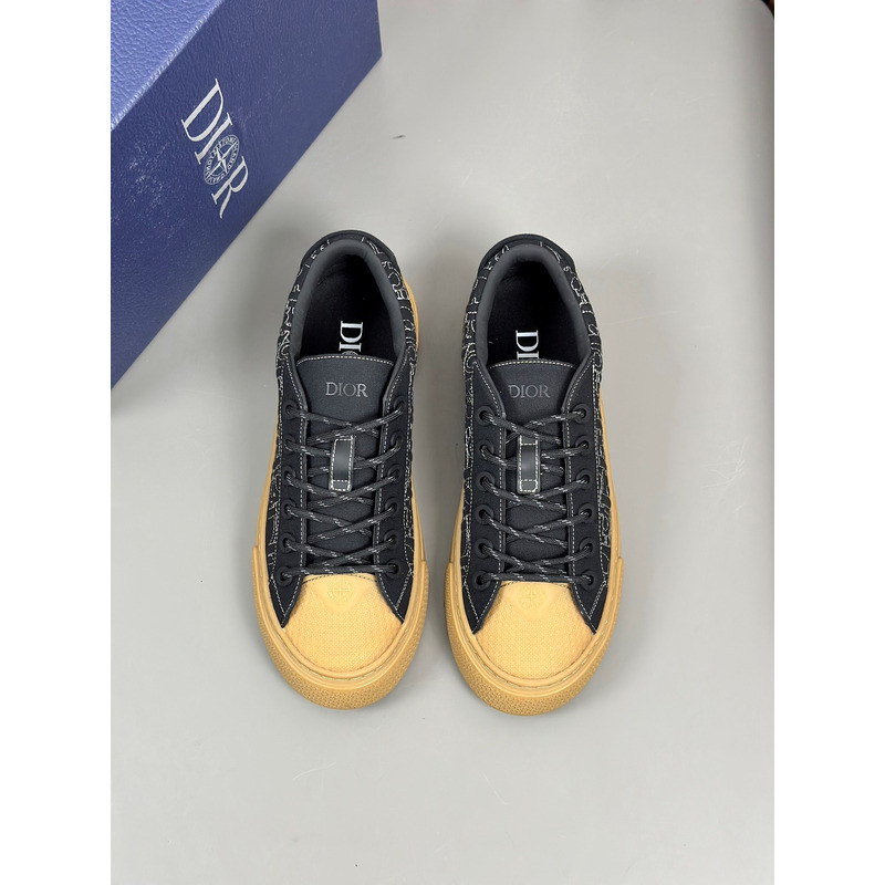 D*or and stone island b33 sneaker black  and brown