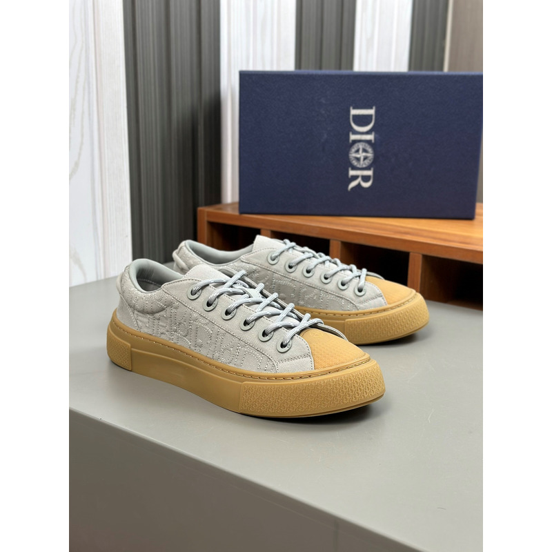 D*or and stone island b33 sneaker sliver and brown