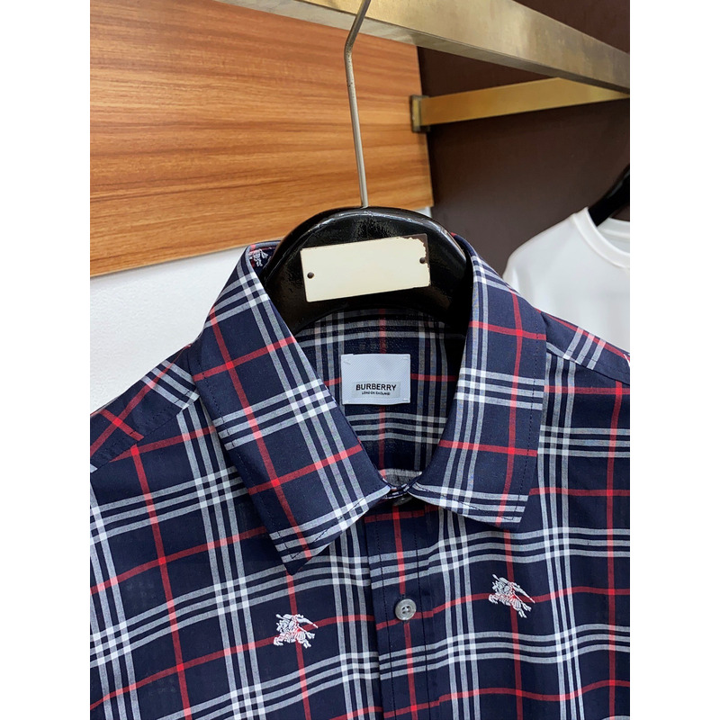 B**rry long sleeves shirt navy blue