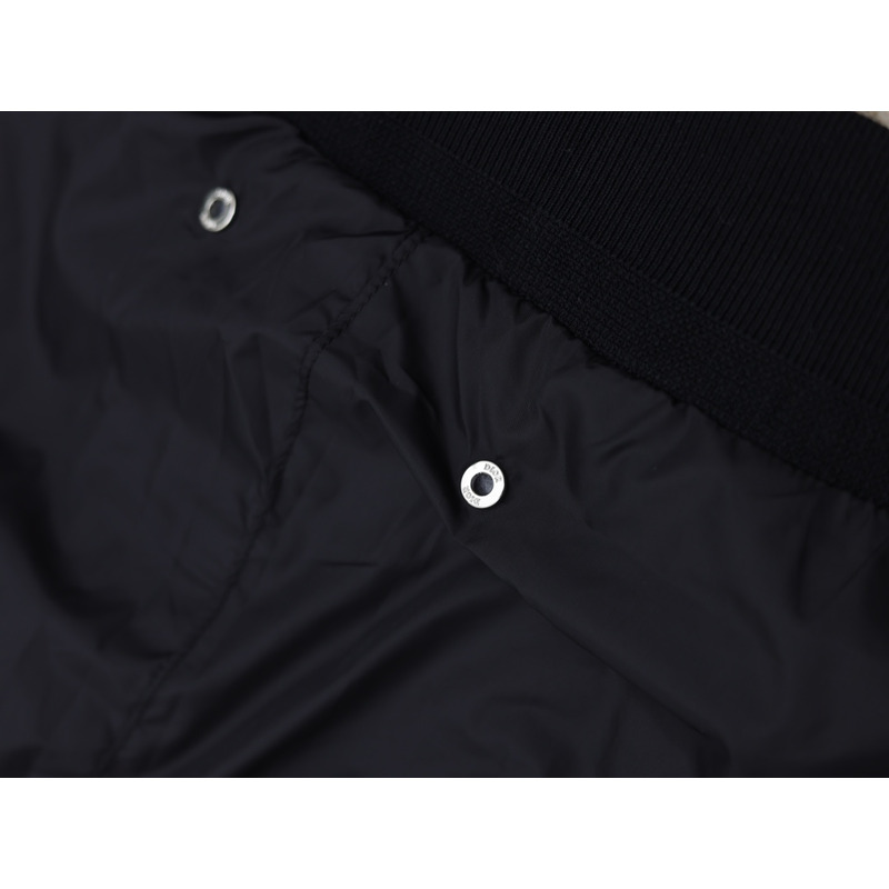 D*or x stone island habotai silk blend bomber jacket black