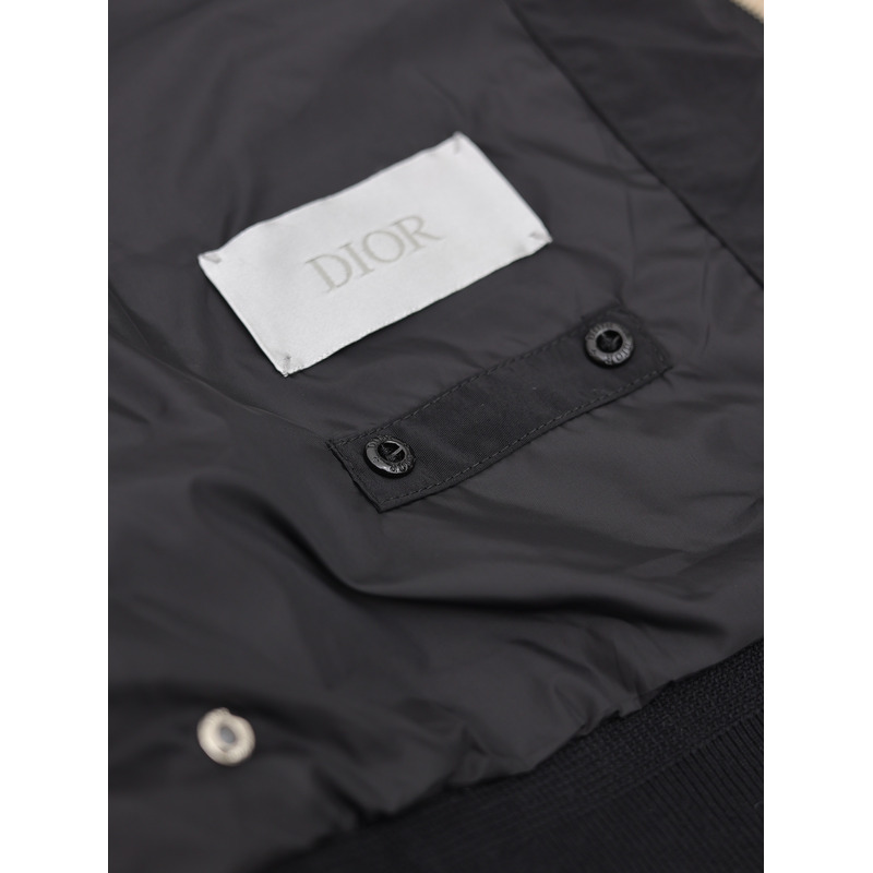 D*or x stone island habotai silk blend bomber jacket black