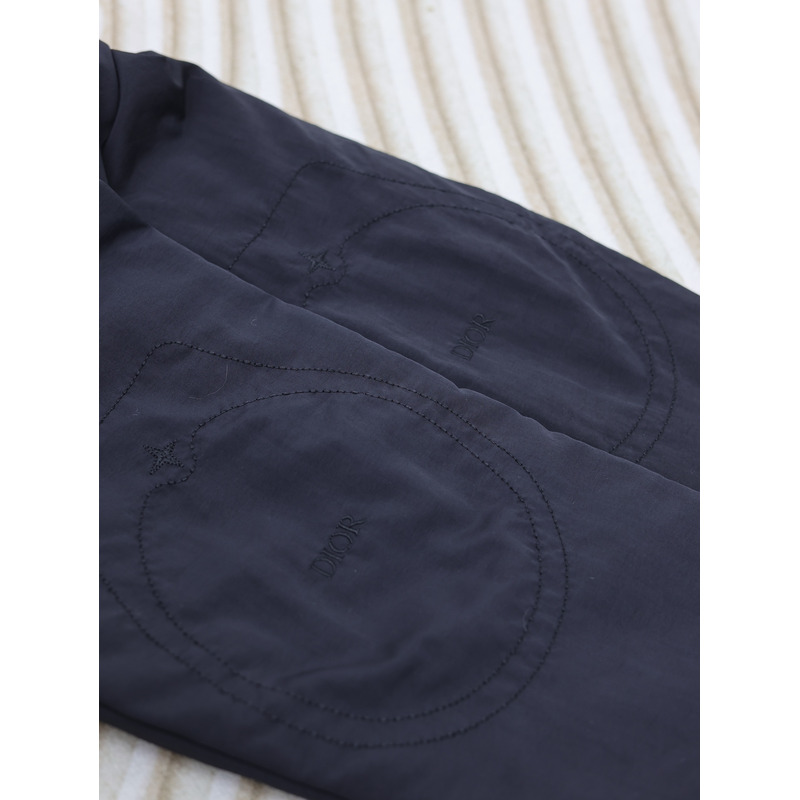 D*or x stone island habotai silk blend bomber jacket black