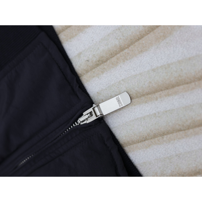 D*or x stone island habotai silk blend bomber jacket black