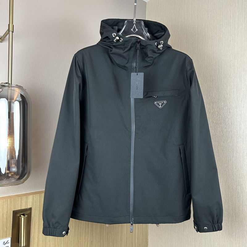 Pra*a hoodie jacket black