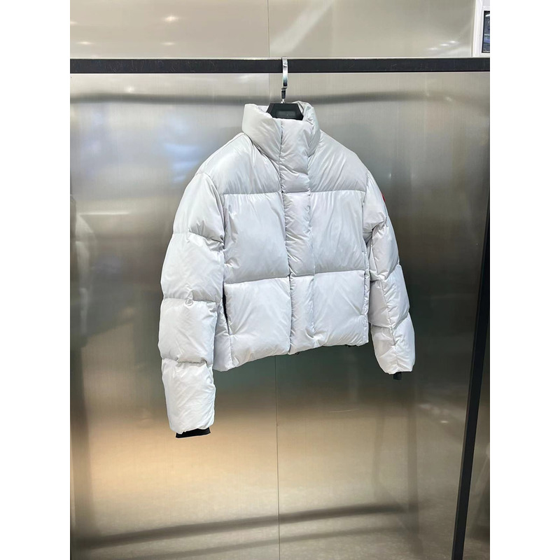 CanadaGoose Cypress Cropped Puffer White