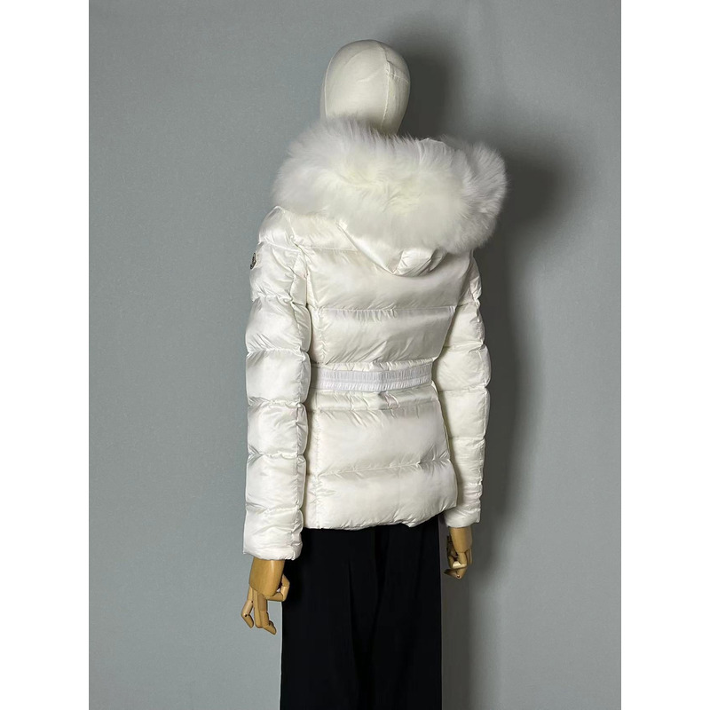 Moncler Boed Short Down Jacket White