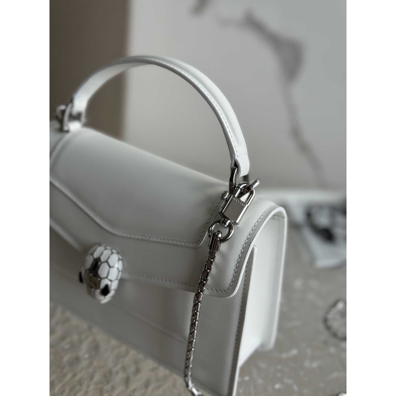 B*l*ai serpenti forever mini top handle bag white