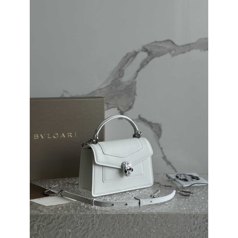 B*l*ai serpenti forever mini top handle bag white
