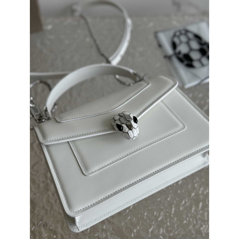 B*l*ai serpenti forever mini top handle bag white