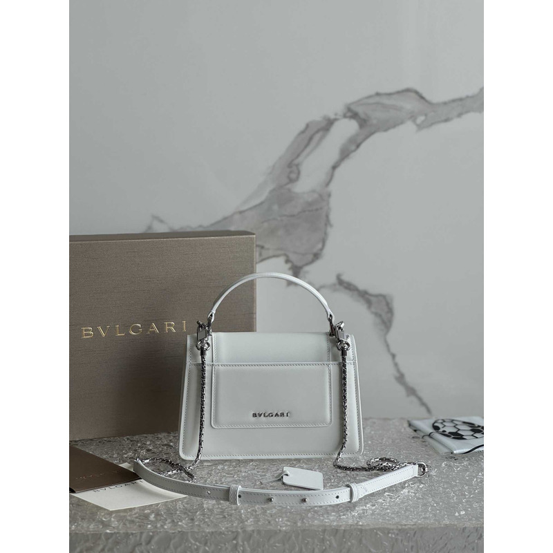 B*l*ai serpenti forever mini top handle bag white