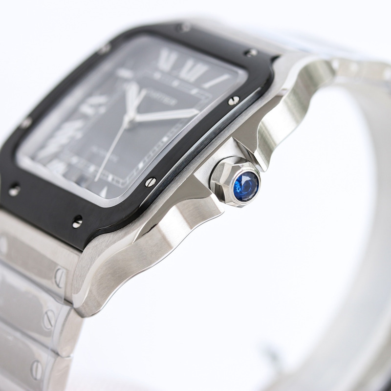 Cartier Sabtis De Steel Adlc Grey Dial Black