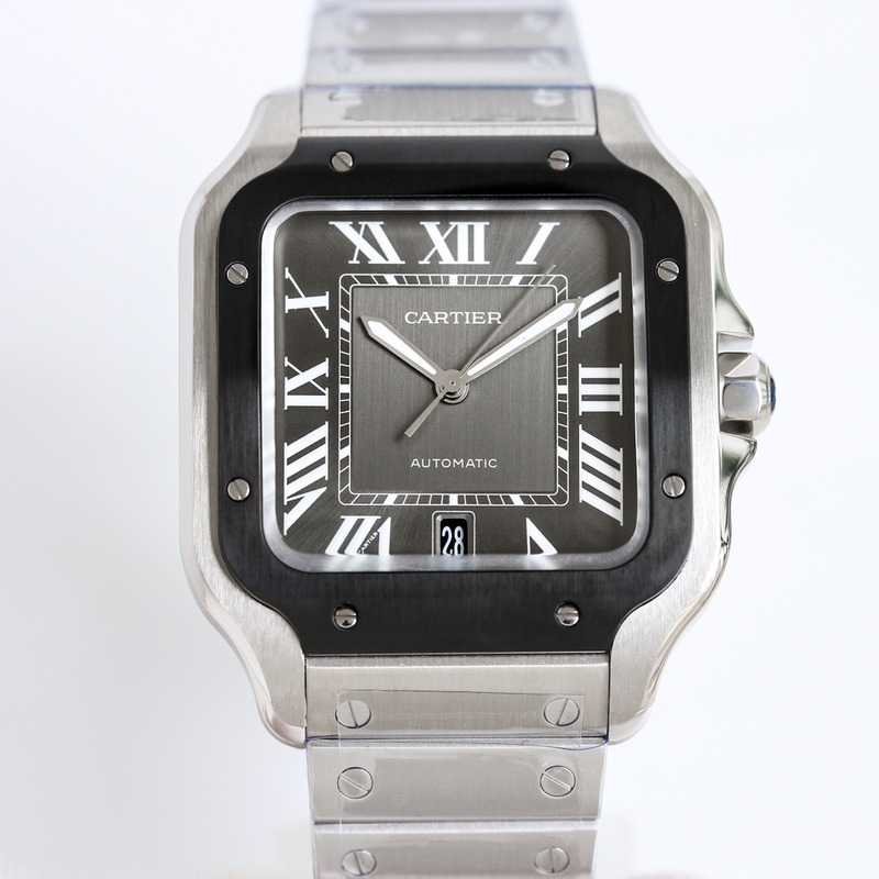 Cartier Sabtis De Steel Adlc Grey Dial Black