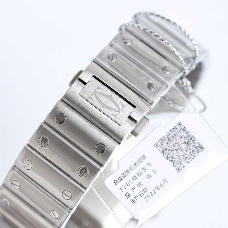 Cartier Sabtis De Steel Adlc Grey Dial Black