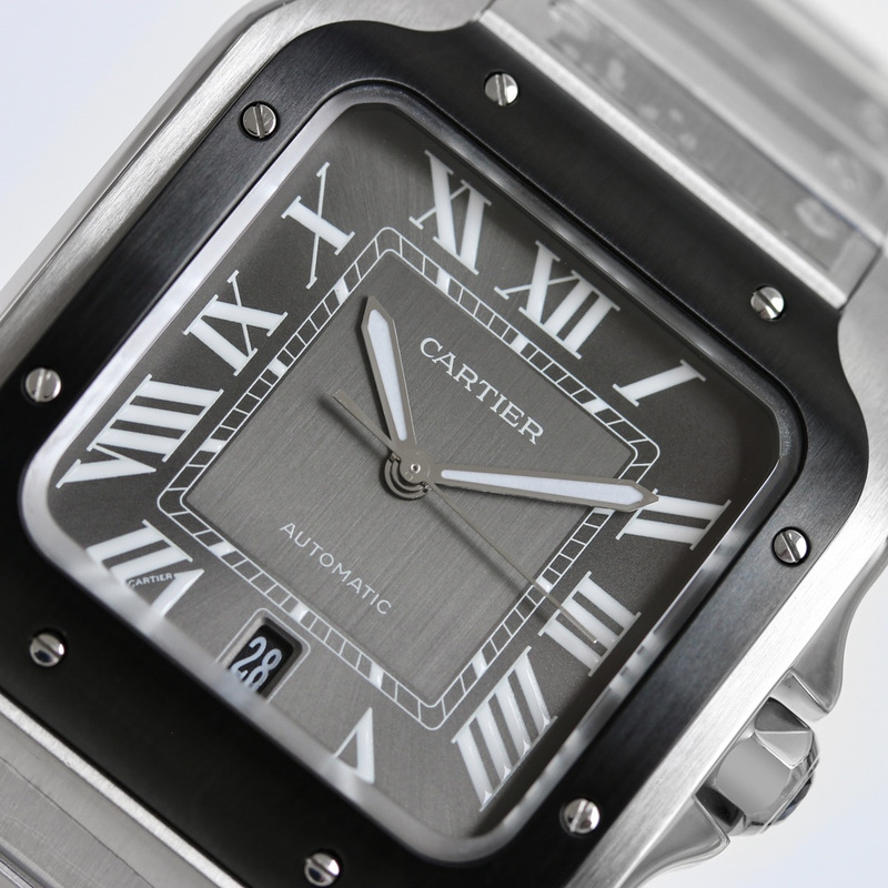 Cartier Sabtis De Steel Adlc Grey Dial Black