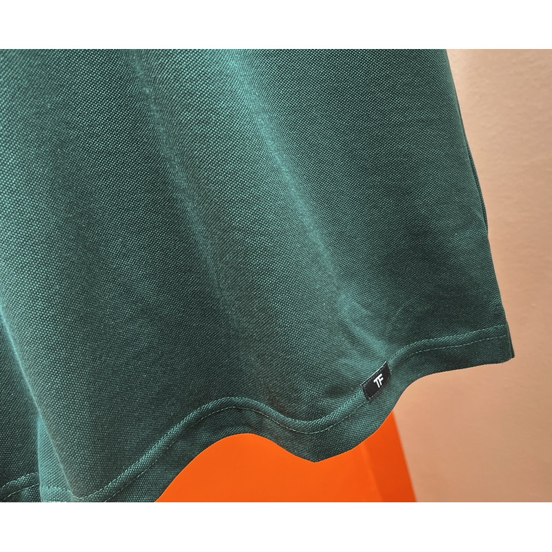 Tom Ford Embroidered Logo Polo Shirt Dark Green