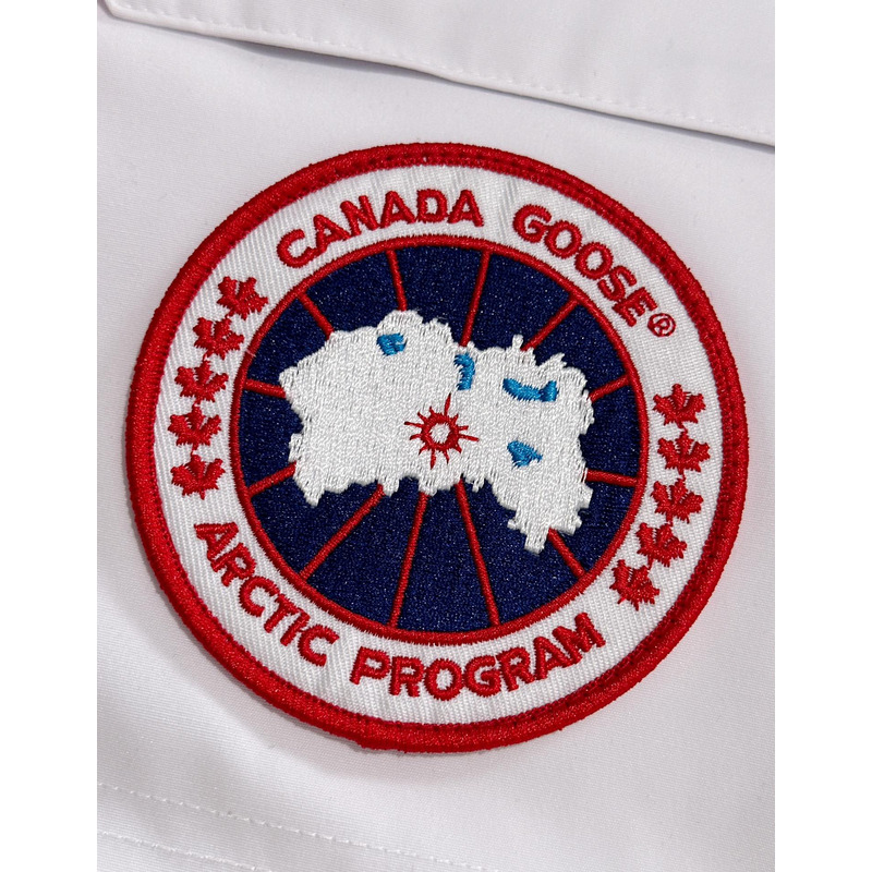 CanadaGoose Youth PBI Expedition Parka White