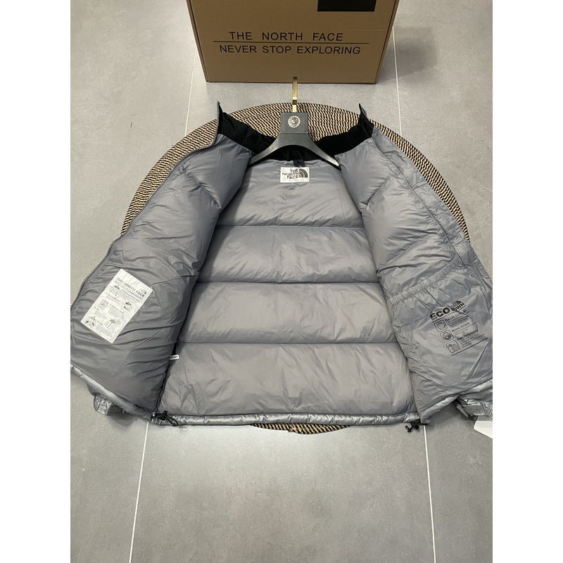the n0*h F**e nuptse down jacket sliver