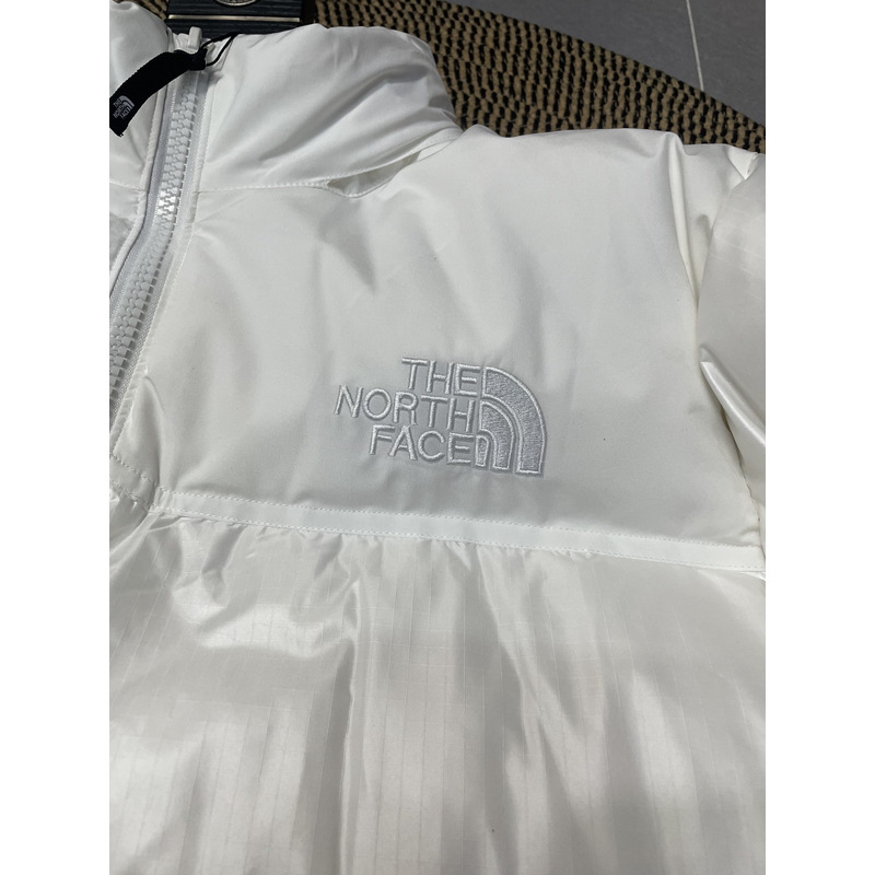 the n0*h F**e nuptse down jacket white