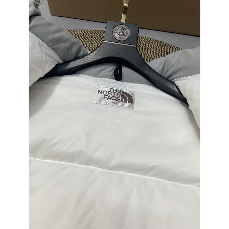 the n0*h F**e nuptse down jacket white