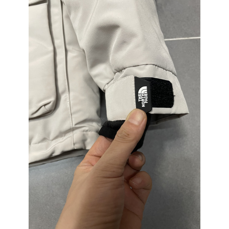 the n0*h F**e down jacket white