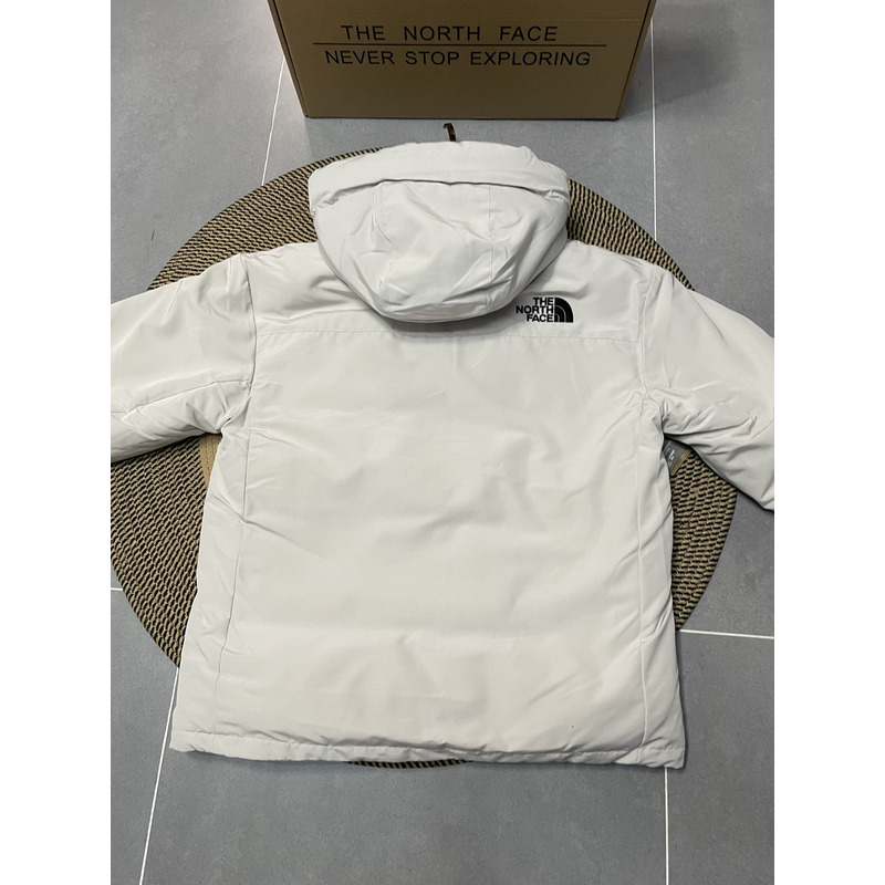 the n0*h F**e down jacket white
