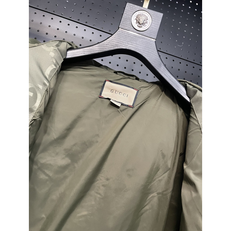 G*u*i jumbo canvas down jacket green