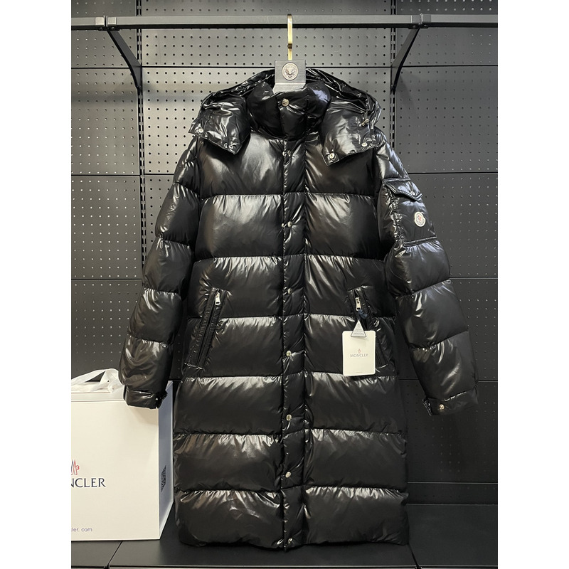 Moncler Hooded Padded Coat Black