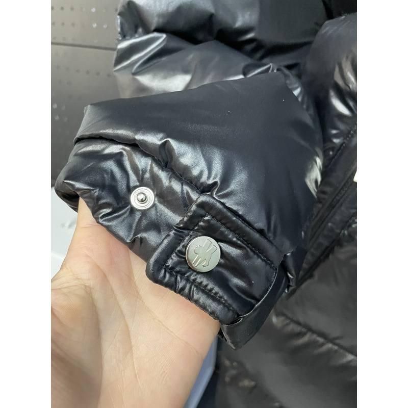 Moncler Hooded Padded Coat Black