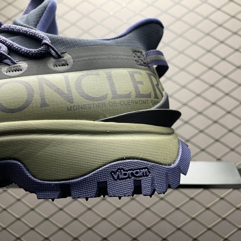 Moncler Trailgrip Lite2 Logo Print Ripstop And Rubber Sneakers Dark Blue