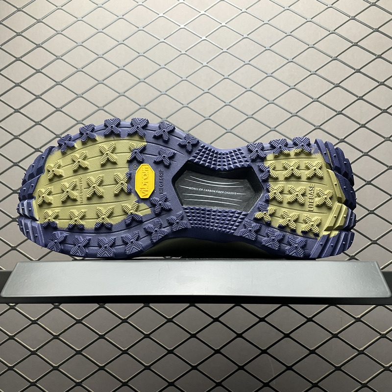 Moncler Trailgrip Lite2 Logo Print Ripstop And Rubber Sneakers Dark Blue