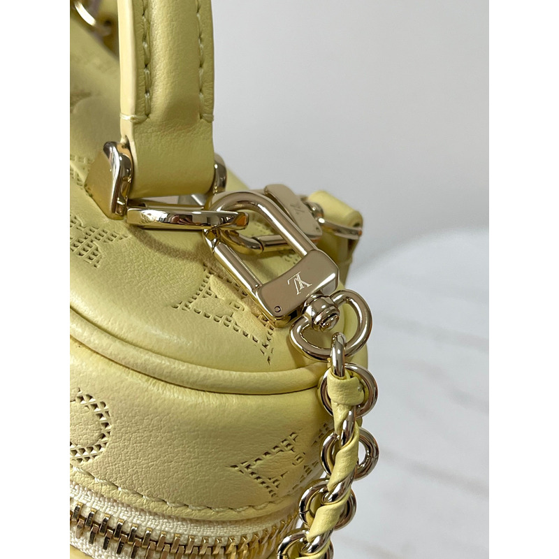 l**is V*t*n vanity chain pouch in yellow