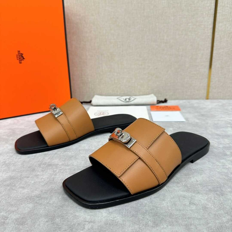 H**mes giulia sandal in brown