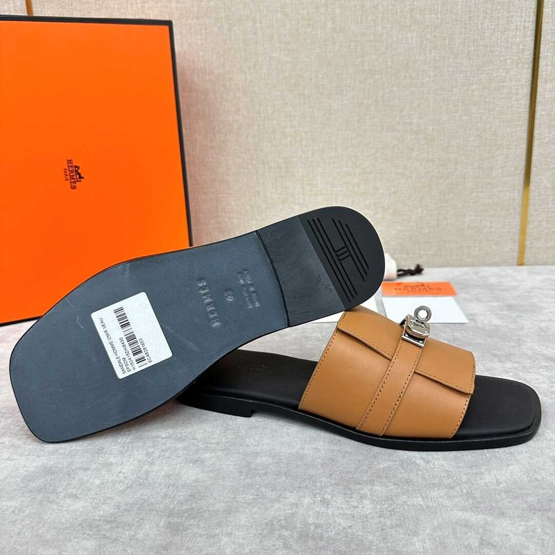 H**mes giulia sandal in brown