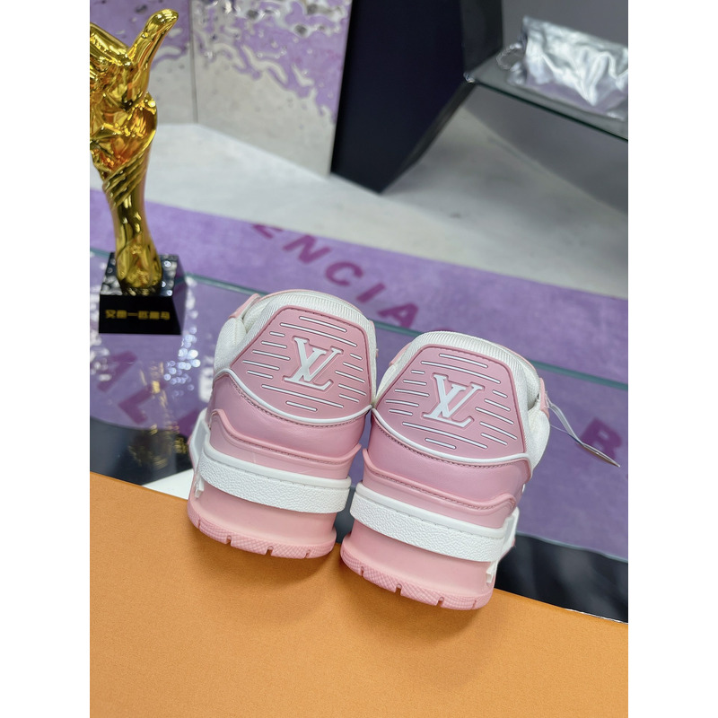 l**is V*t*n trainer sneaker pink and white